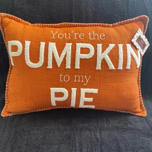 NWT Set of 2 Hobby Lobby Orange and White Accent Pillows - Picture 2 of 7